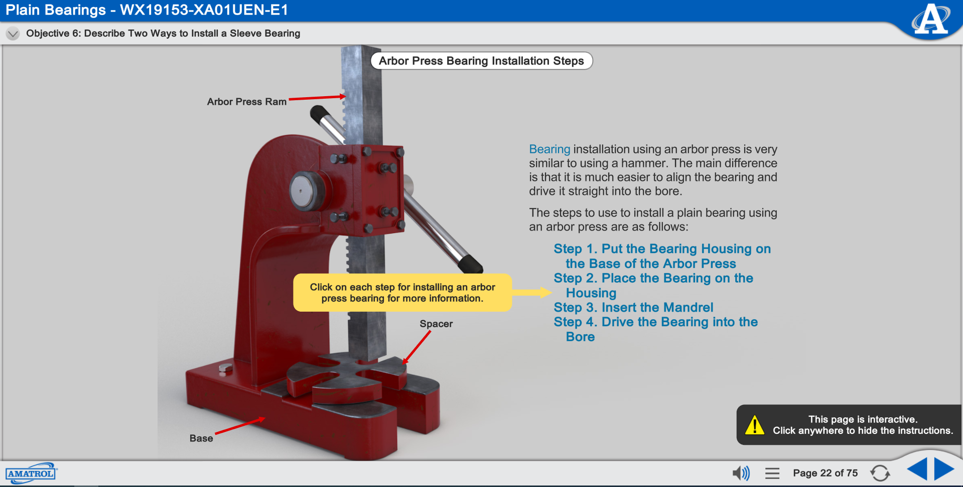 Plain Bearings Interactive eLearning