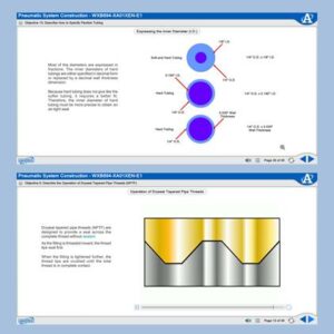Screenshots From Pneumatic Fitting Construction eLearning