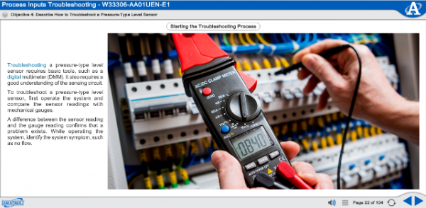 Amatrol T5552F Level and Flow Process Control eLearning Sample