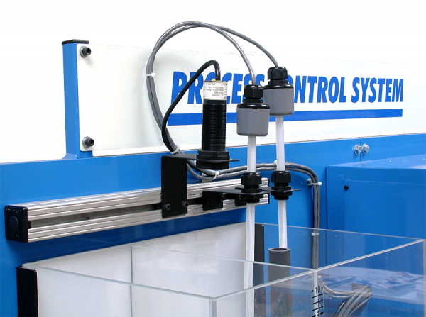 Amatrol T5552-L1 Ultrasonic Liquid Level Learning System Installed on T5552 Level and Flow Process Control Learning System