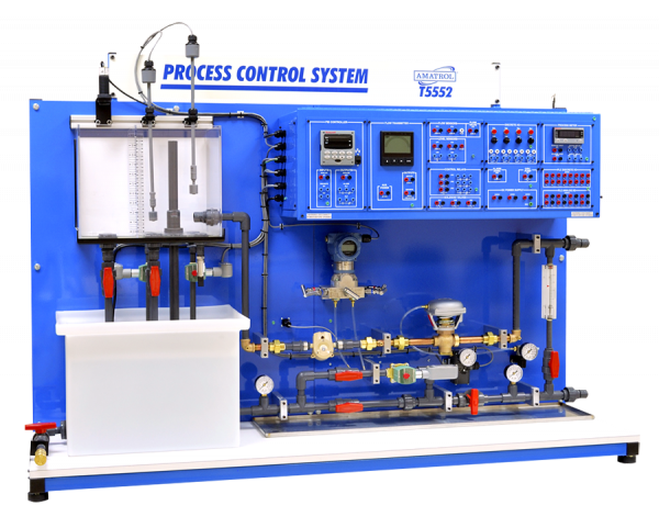 Amatrol T5552-L1 Ultrasonic Liquid Level Learning System Installed on T5552 Level and Flow Process Control Learning System