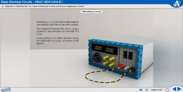 Amatrol T7017A AC DC Electrical Learning System eLearning Sample