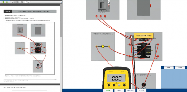 Amatrol Electric Motor Control Learning System (85-MT5) Virtual Trainer Sample