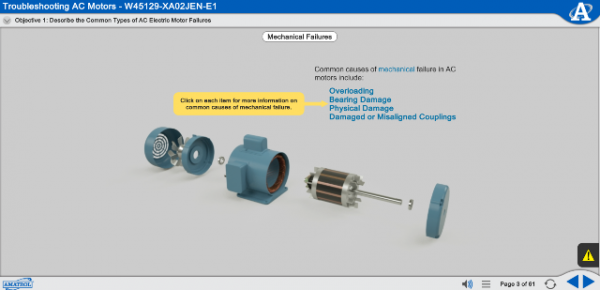 Amatrol Electric Motor Troubleshooting Learning System (85-MT2E) eLearning Curriculum Sample