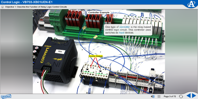 Amatrol Electrical Control 1 Learning System (96-ECS1) eLearning Sample