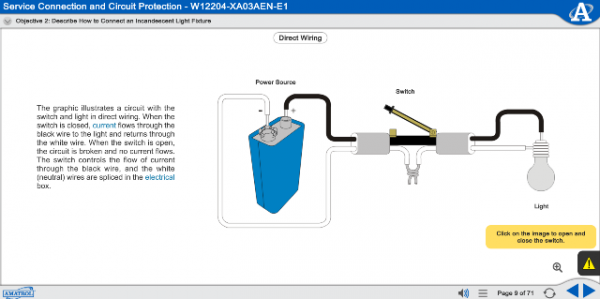 Amatrol Electrical Fabrication 1 Learning System eLearning Sample