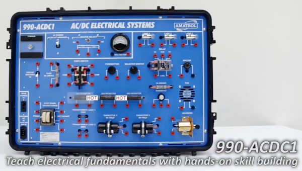 Amatrol Portable AC DC Electrical Learning System (990-ACDC1) Video