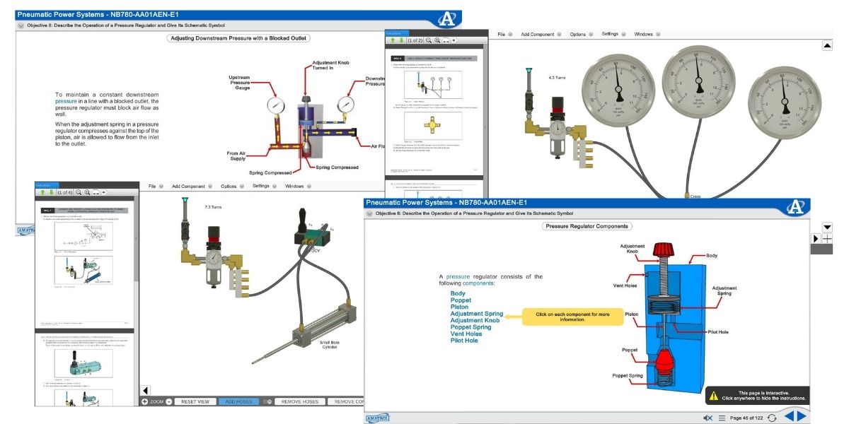 Pneumatic Skills In A Virtual Training Environment - Amatrol