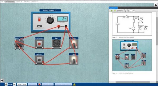 Amatrol T7017A AC DC Electrical Learning System Virtual Simulator Sample