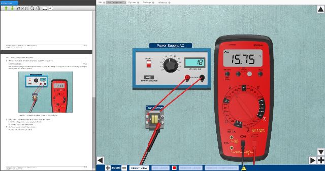 Amatrol T7017A AC DC Electrical Learning System Virtual Simulator Sample