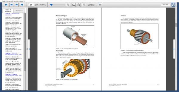 85-MT102 eBook Sample Showing Permanent Magnets and Commutator