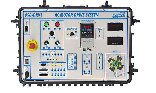 Amatrol Portable AC Variable Frequency Drives Learning System (990-DRV1) Front View