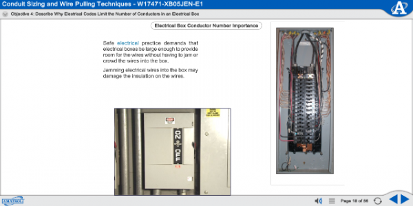 Amatrol Electrical Power Distribution Learning System (85-MT7B) eLearning Curriculum Sample