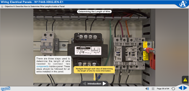 Amatrol Electrical Wiring Learning System (850-MT6B) eLearning Curriculum Sample