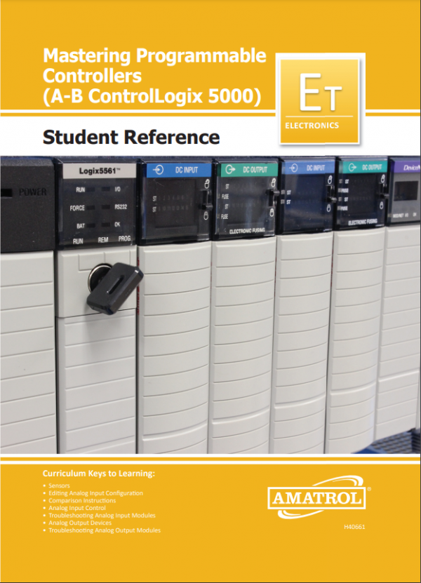 Amatrol PLC Analog Application Learning System - ControlLogix (89-AS-AB5500) Student Reference Guide