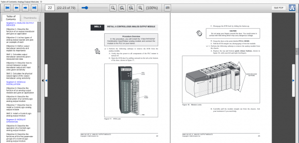 Amatrol PLC Analog Application Learning System - ControlLogix (89-AS-AB5500) eBook Curriculum Sample