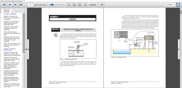 Amatrol PLC Analog Application Learning System - ControlLogix (89-AS-AB5500) eBook Curriculum Sample