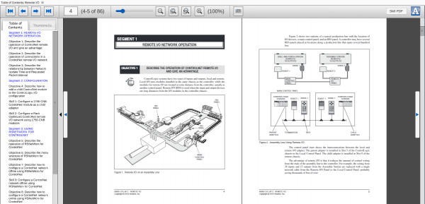 Amatrol PLC ControlNet Learning System - ControlLogix (89-CN-AB5500) eBook Curriculum Sample