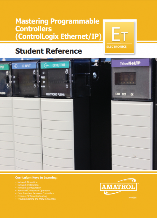 Amatrol PLC Ethernet Learning System - ControlLogix (89-EN-AB5500) Student Reference Guide