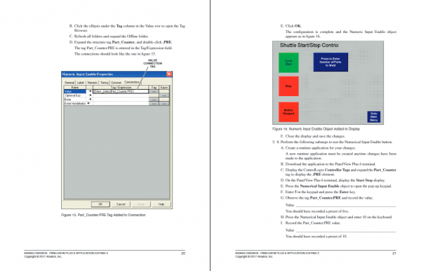 Amatrol PanelView Plus Learning System - AB ControlLogix (89-PVAB5500) Curriculum Sample