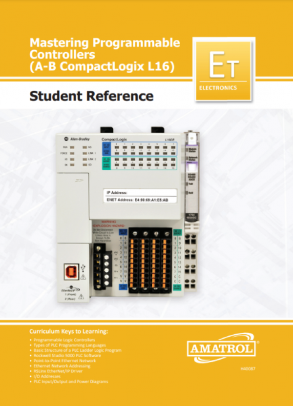 Amatrol Portable PLC Troubleshooting Learning System - AB CompactLogix (990-PABCL1F) Student Reference Guide