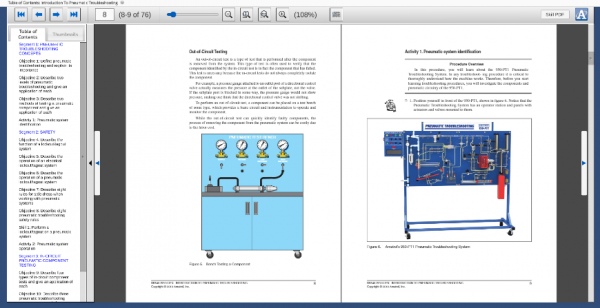 EB546 eBook Sample Showing Pneumatic System Identification and Introduction to Troubleshooting