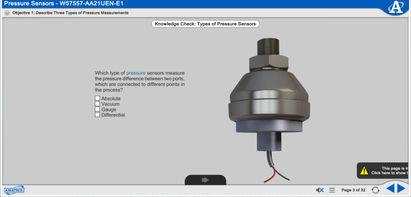 Smart Factory Sensor 9 Learning System - Siemens S7-1500, Analog Pressure 1
