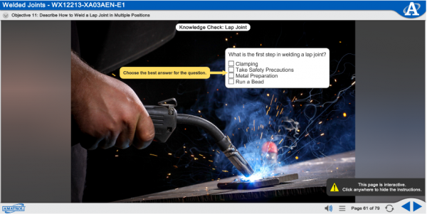 Welding Joints Interactive eLearning