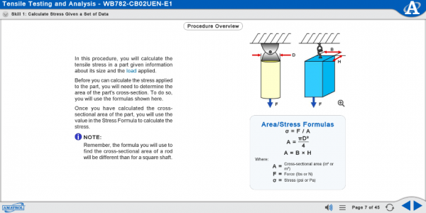 MB782 eLearning Curriculum Sample Explaining the Procedure Overview for Calculating Stress