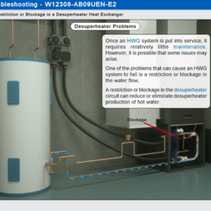 Amatrol Multimedia Courseware - Geothermal Troubleshooting with Desuperheater (M12308) eLearning Curriculum Sample