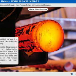 Amatrol Multimedia Courseware - Principles of Materials - Non-Ferrous Metals (MXML202) eLearning Curriculum Sample