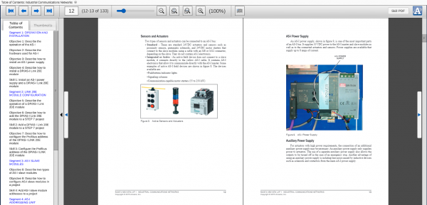 Amatrol PLC ASI Bus Learning System - Siemens S7 (89-ASIS7) eBook Curriculum Sample