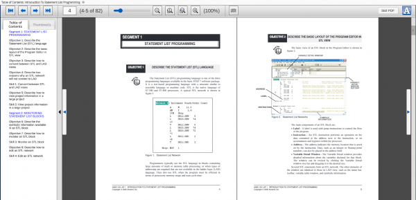 Amatrol PLC Statement List Learning System - Siemens S7300 (89-SL-S7300) eBook Curriculum Sample