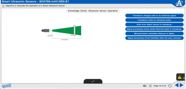 Smart Factory Sensor 2 Learning System, Ultrasonic Allen-Bradley Learning System 3