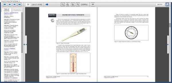 E33301 eBook Sample Illustrating How to Read Temperature Measurements on a Digital Thermometer, Liquid-in-Glass Thermometer, and a Temperature Gauge