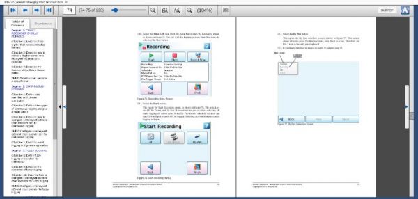 E33307 eBook Sample Showing How to Set Up a Recording for Managing Chart Data