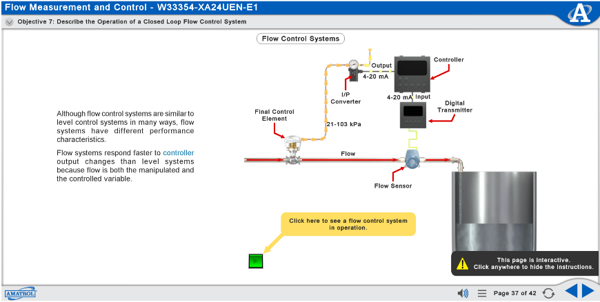 Flow Control Systems Interactive eLearning