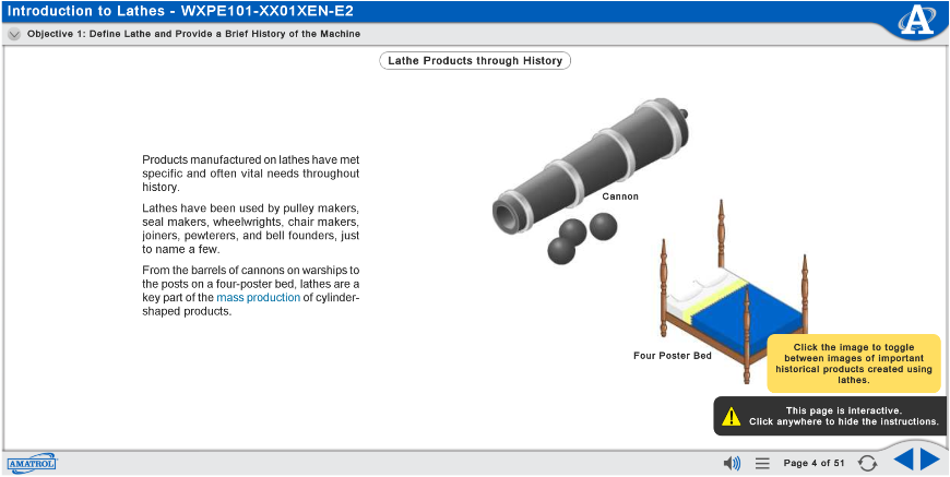 Introduction to Lathes Interactive eLearning