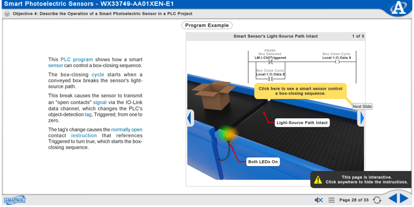 Multimedia Courseware - Smart Factory Photoeye Sensor, Siemens S7-1500 5