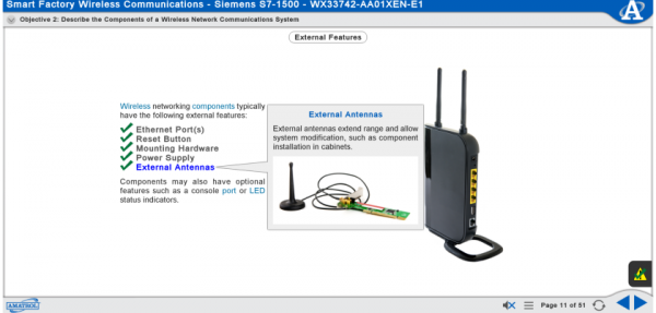 Multimedia Courseware - Smart Factory Wireless Communications, Siemens S7-1500 2