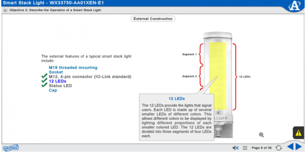 Smart Factory Stack Light Siemens S7-1500 Multimedia Courseware 3