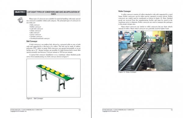 Floor-Standing Belt Conveyor Learning System (97-ME4D) Curriculum Sample
