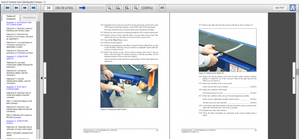 Floor-Standing Belt Conveyor eBook Curriculum (E19160) Sample