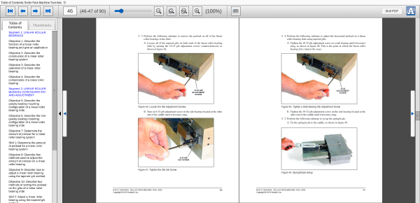 Roller Pack Machine Tool Axis eBook (E19171) Curriculum Sample