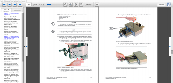 Roller Pack Machine Tool Axis eBook (E19171) Curriculum Sample