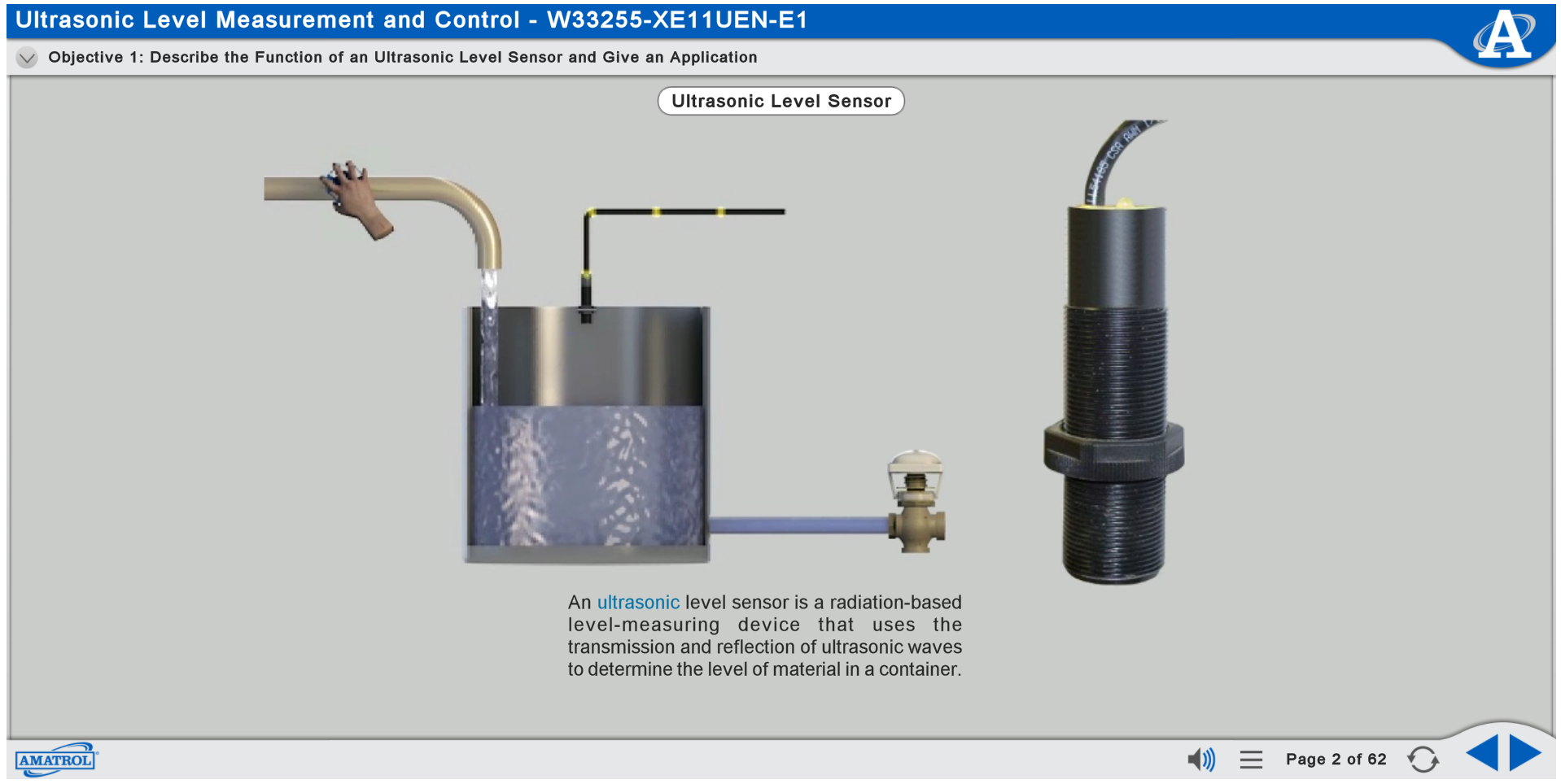 Ultrasonic Liquid Level eLearning