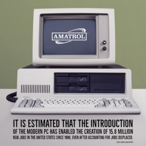 How does Industry 4.0 affect my job? It is estimated that the introduction of the modern PC has enable the creation of 15.8 million new jobs in the US