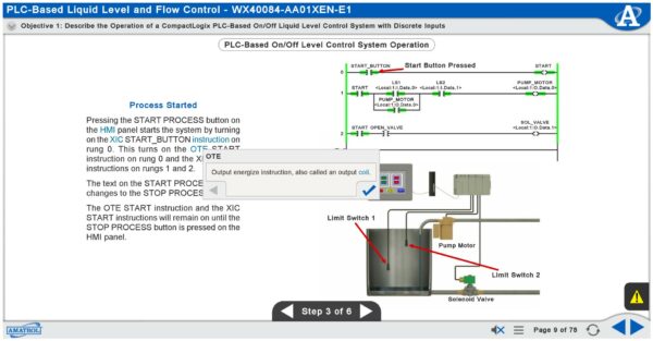 PLC Process Control for AB CompactLogix L32 Multimedia Courseware 2