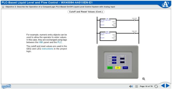 PLC Process Control for AB CompactLogix L32 Multimedia Courseware 4