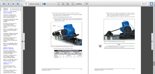 Predictive Maintenance Vibration Analysis Learning System (E18135) eBook Curriculum